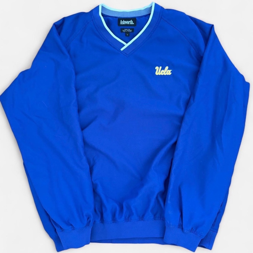UCLA Ashworth V-Neck Blue Men's Pullover